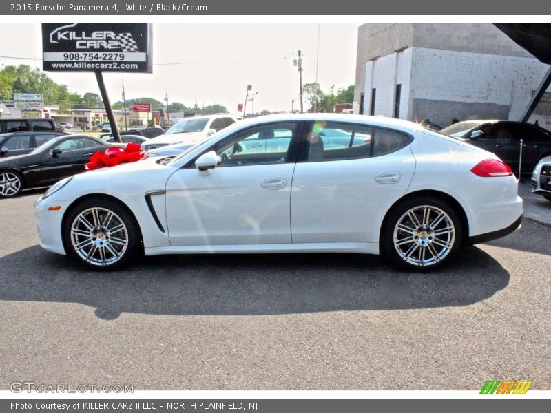 White / Black/Cream 2015 Porsche Panamera 4