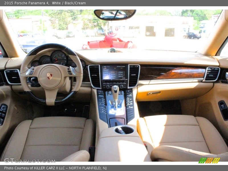 White / Black/Cream 2015 Porsche Panamera 4