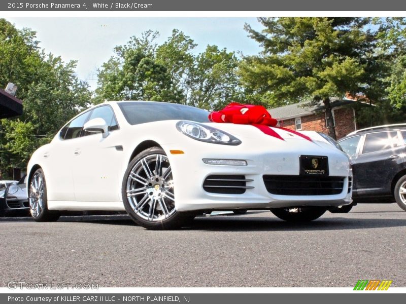 White / Black/Cream 2015 Porsche Panamera 4