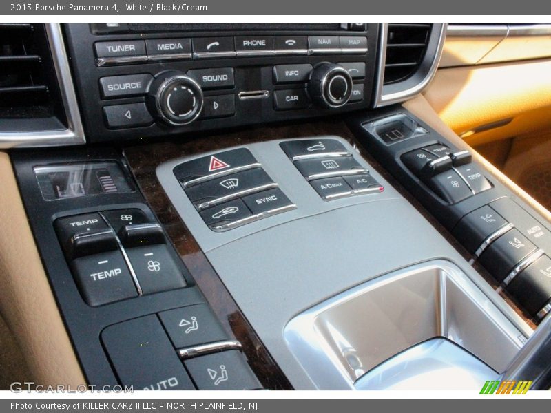 White / Black/Cream 2015 Porsche Panamera 4