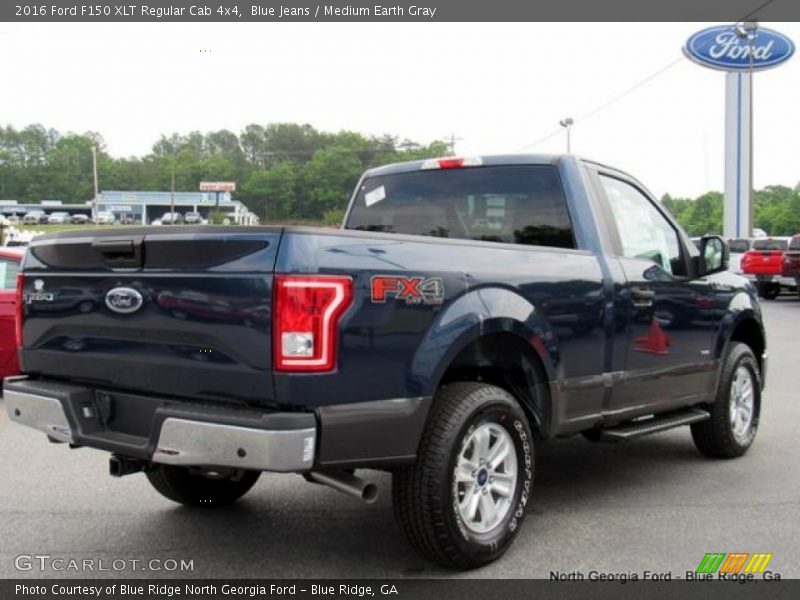 Blue Jeans / Medium Earth Gray 2016 Ford F150 XLT Regular Cab 4x4