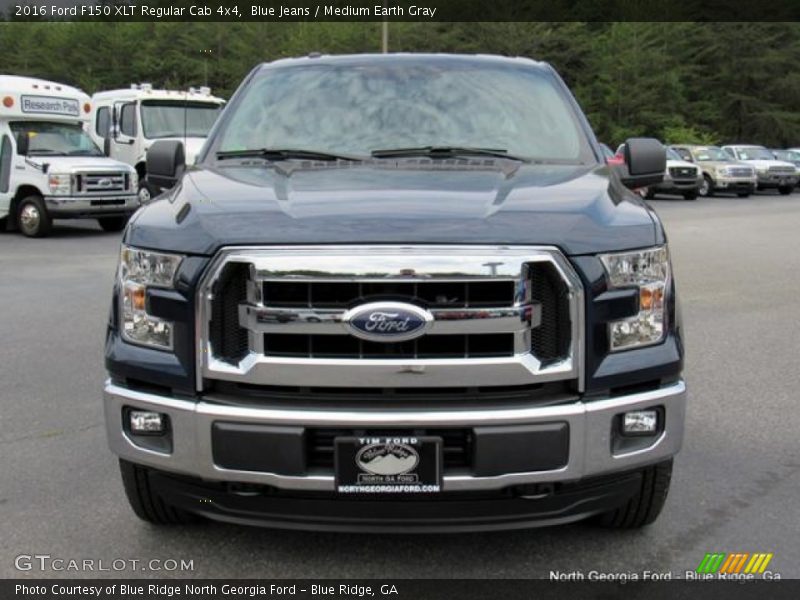 Blue Jeans / Medium Earth Gray 2016 Ford F150 XLT Regular Cab 4x4