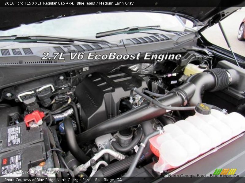 Blue Jeans / Medium Earth Gray 2016 Ford F150 XLT Regular Cab 4x4