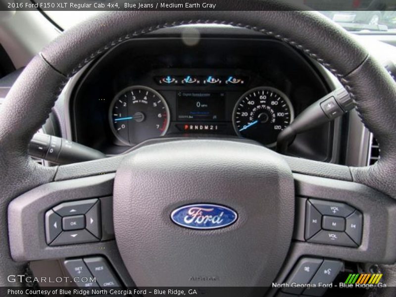 Blue Jeans / Medium Earth Gray 2016 Ford F150 XLT Regular Cab 4x4