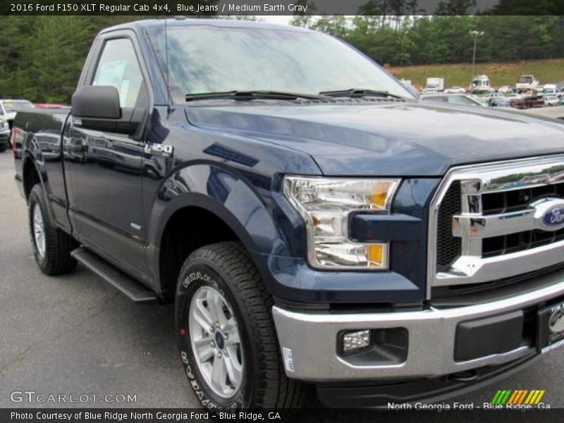 Blue Jeans / Medium Earth Gray 2016 Ford F150 XLT Regular Cab 4x4