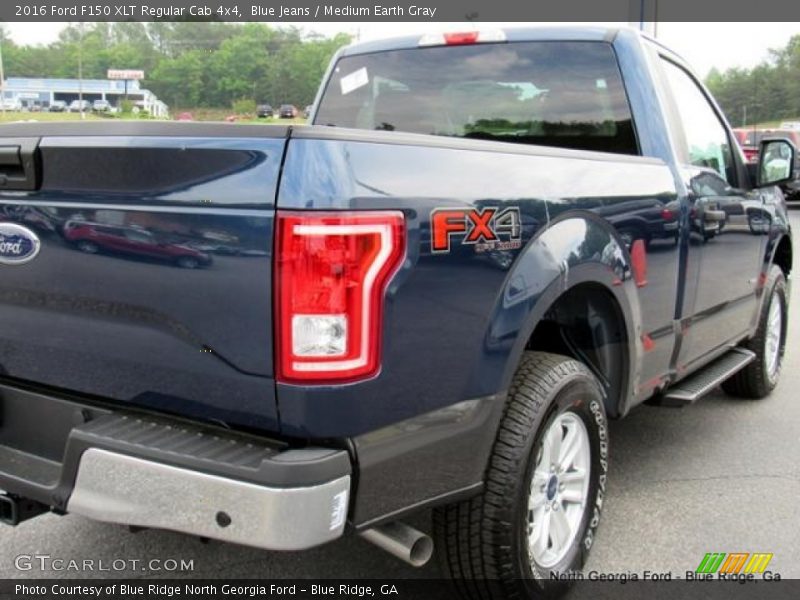 Blue Jeans / Medium Earth Gray 2016 Ford F150 XLT Regular Cab 4x4