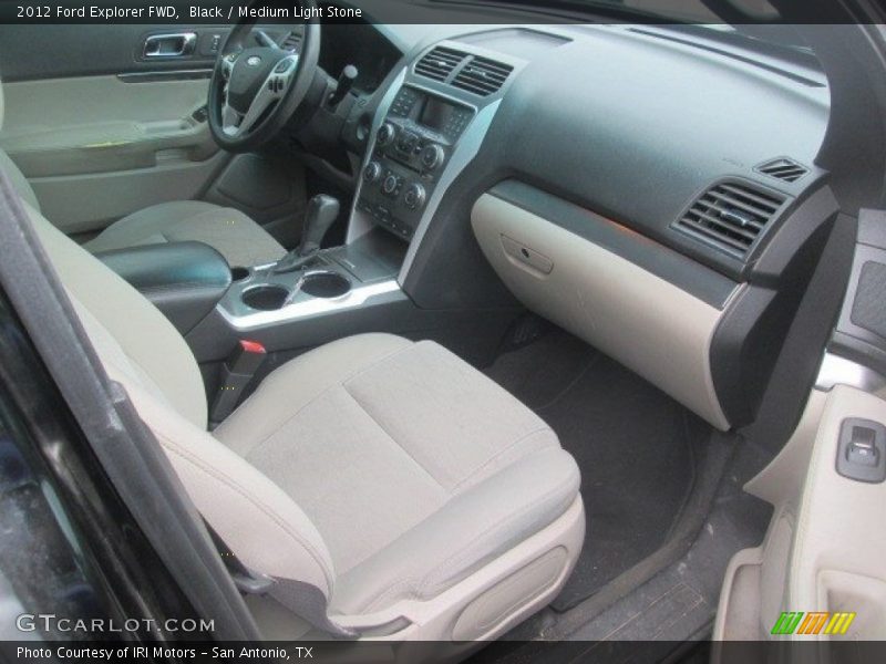 Black / Medium Light Stone 2012 Ford Explorer FWD