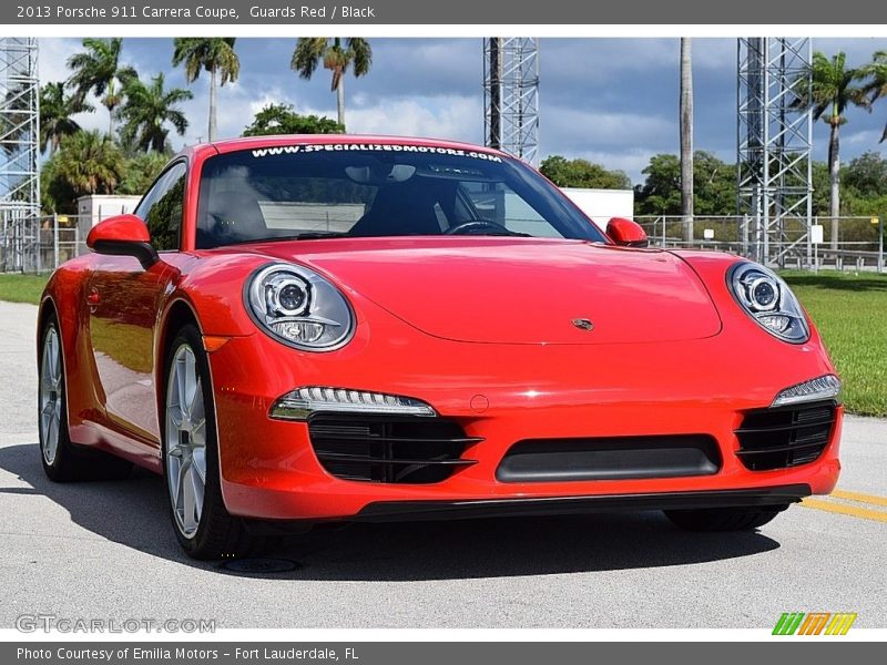 Guards Red / Black 2013 Porsche 911 Carrera Coupe