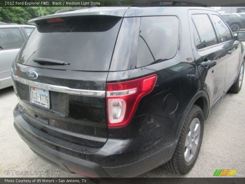 Black / Medium Light Stone 2012 Ford Explorer FWD