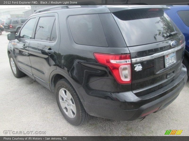 Black / Medium Light Stone 2012 Ford Explorer FWD