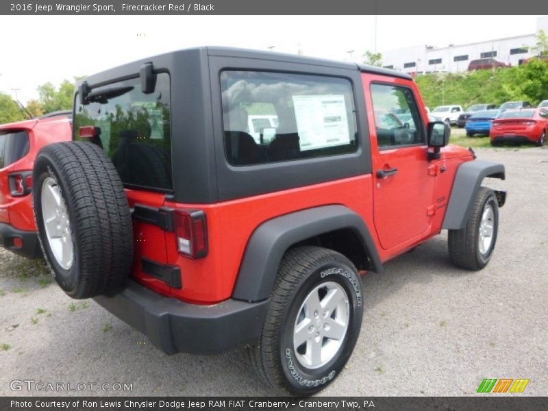 Firecracker Red / Black 2016 Jeep Wrangler Sport