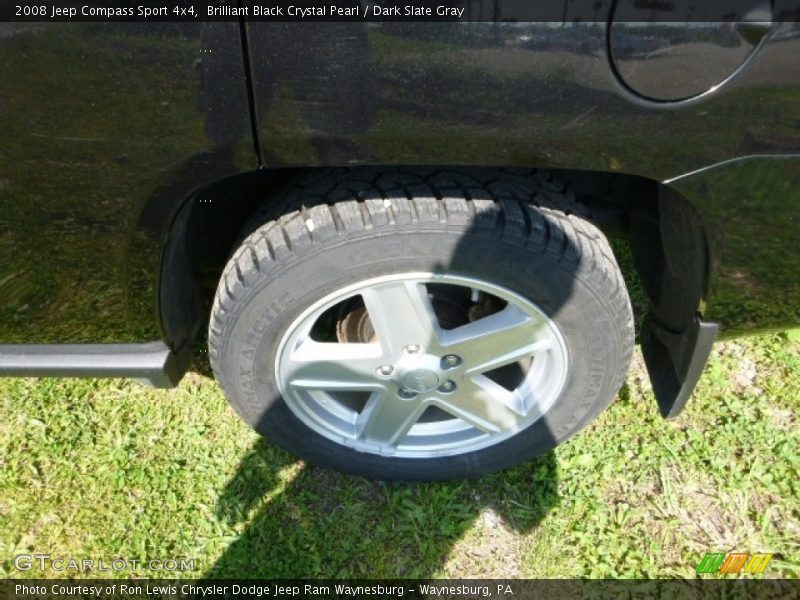 Brilliant Black Crystal Pearl / Dark Slate Gray 2008 Jeep Compass Sport 4x4