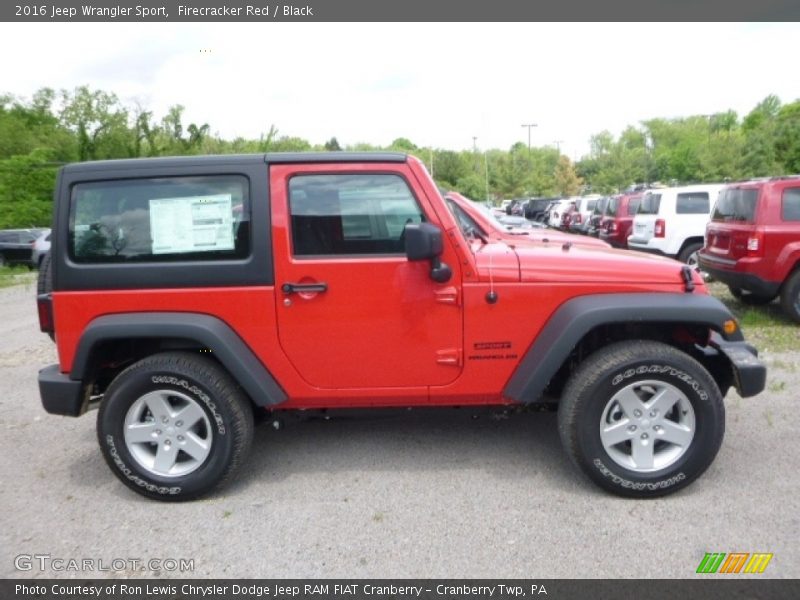 Firecracker Red / Black 2016 Jeep Wrangler Sport