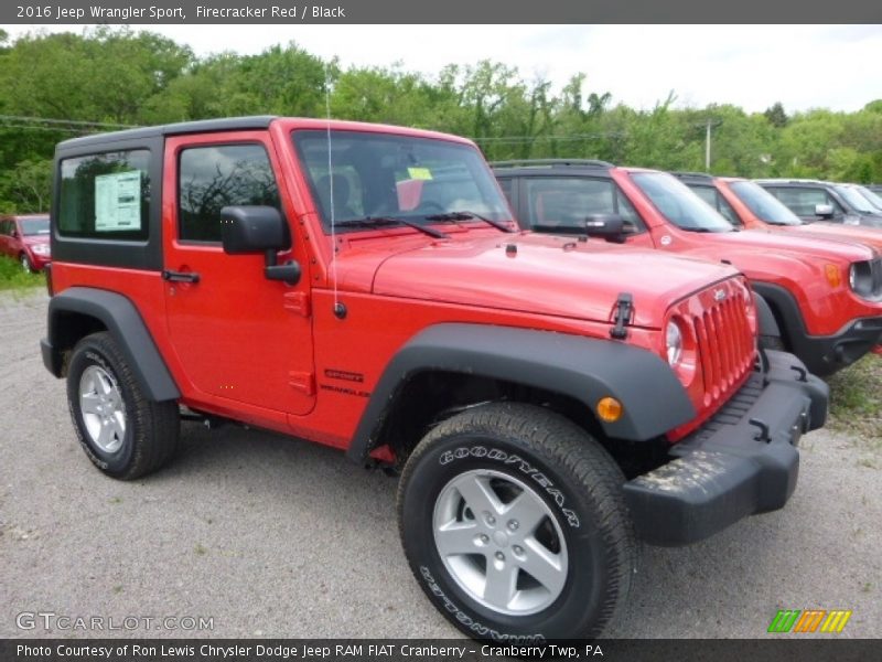 Firecracker Red / Black 2016 Jeep Wrangler Sport