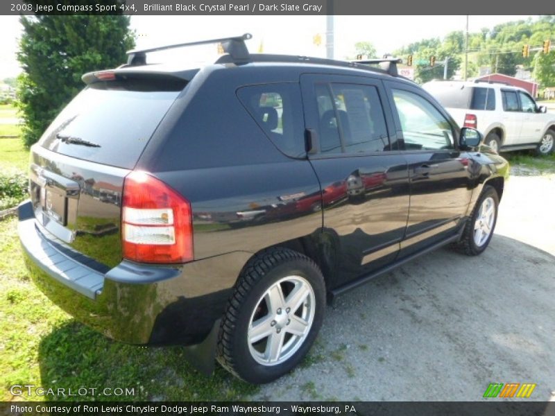 Brilliant Black Crystal Pearl / Dark Slate Gray 2008 Jeep Compass Sport 4x4