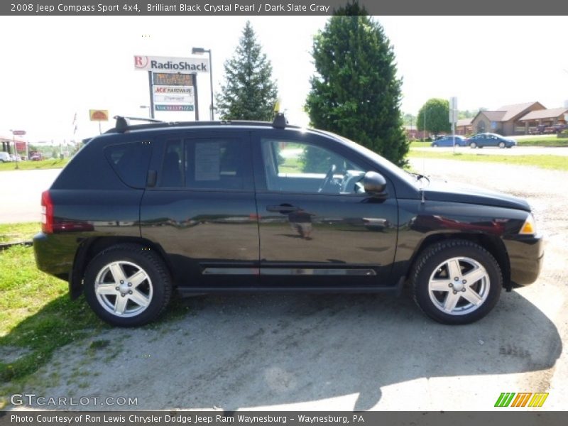 Brilliant Black Crystal Pearl / Dark Slate Gray 2008 Jeep Compass Sport 4x4