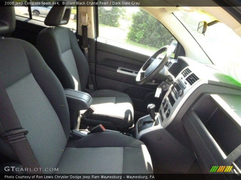 Brilliant Black Crystal Pearl / Dark Slate Gray 2008 Jeep Compass Sport 4x4