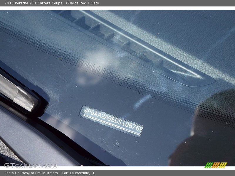 Guards Red / Black 2013 Porsche 911 Carrera Coupe