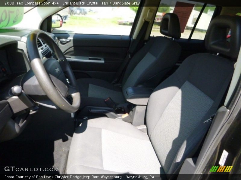 Brilliant Black Crystal Pearl / Dark Slate Gray 2008 Jeep Compass Sport 4x4