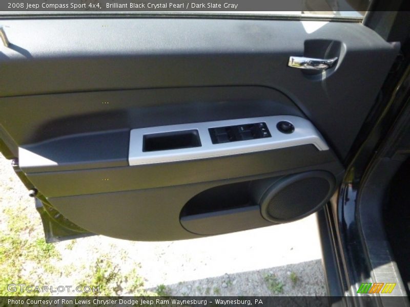 Brilliant Black Crystal Pearl / Dark Slate Gray 2008 Jeep Compass Sport 4x4