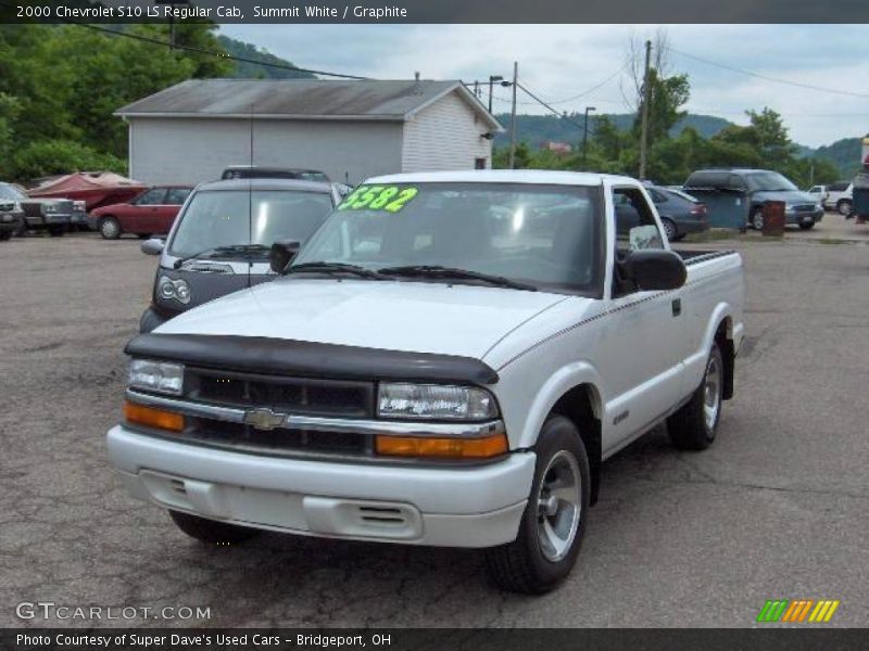 Summit White / Graphite 2000 Chevrolet S10 LS Regular Cab