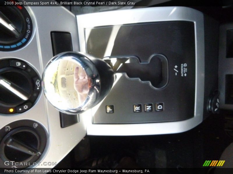 Brilliant Black Crystal Pearl / Dark Slate Gray 2008 Jeep Compass Sport 4x4
