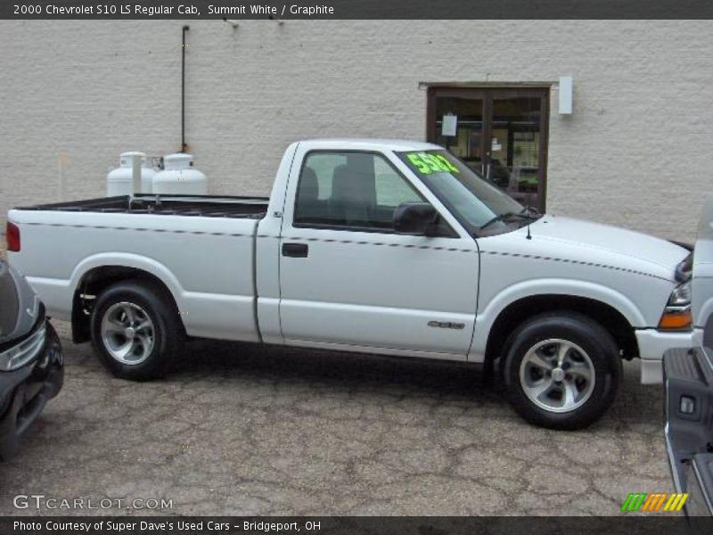 Summit White / Graphite 2000 Chevrolet S10 LS Regular Cab
