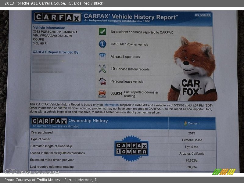 Guards Red / Black 2013 Porsche 911 Carrera Coupe