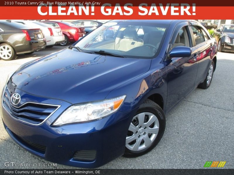 Blue Ribbon Metallic / Ash Gray 2010 Toyota Camry SE