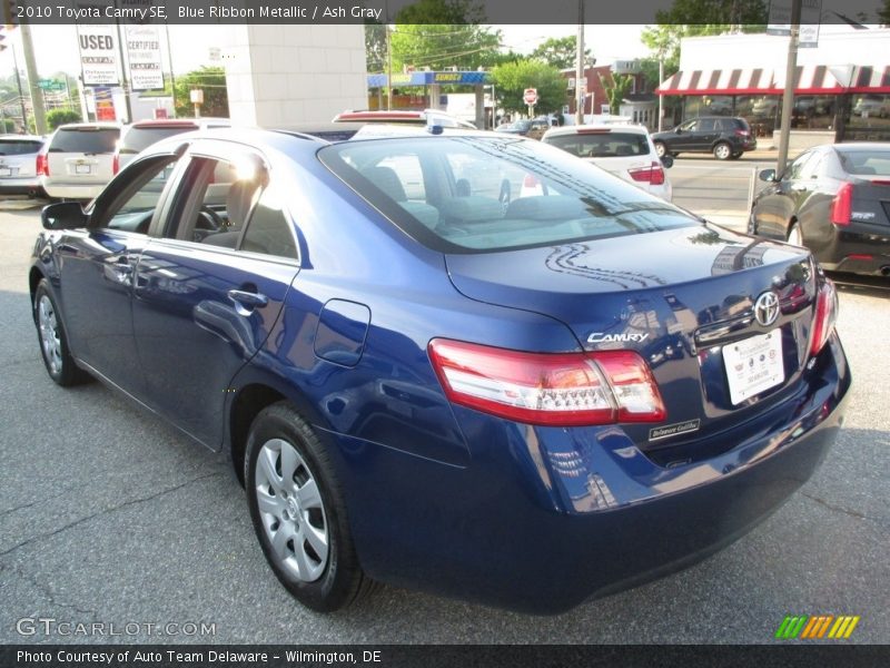 Blue Ribbon Metallic / Ash Gray 2010 Toyota Camry SE