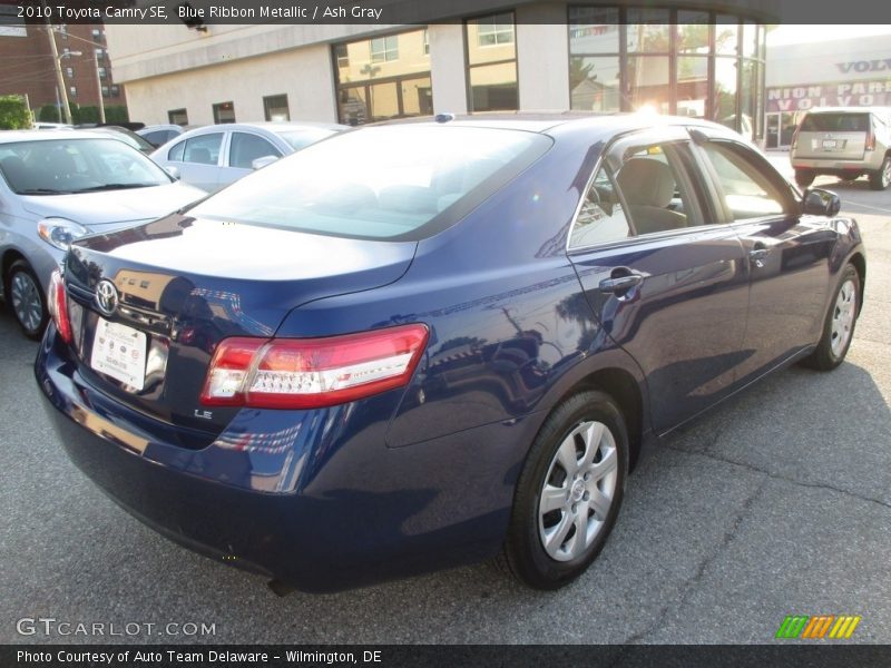 Blue Ribbon Metallic / Ash Gray 2010 Toyota Camry SE