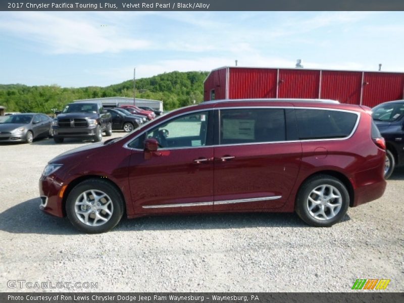 Velvet Red Pearl / Black/Alloy 2017 Chrysler Pacifica Touring L Plus