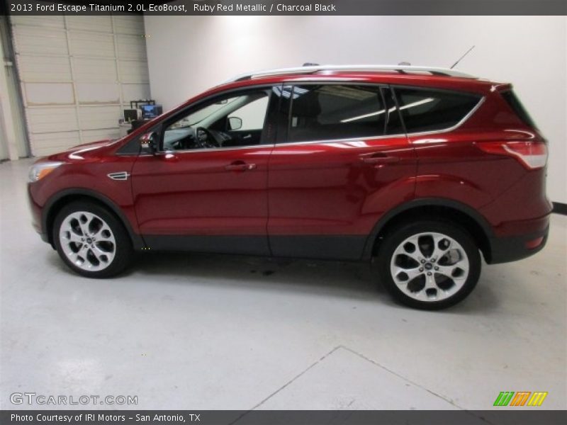 Ruby Red Metallic / Charcoal Black 2013 Ford Escape Titanium 2.0L EcoBoost