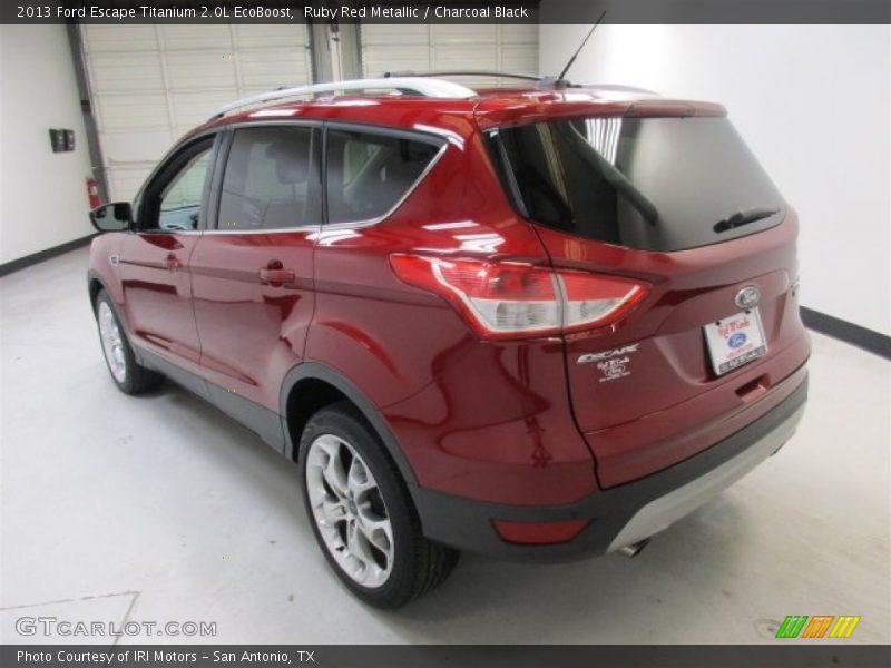 Ruby Red Metallic / Charcoal Black 2013 Ford Escape Titanium 2.0L EcoBoost