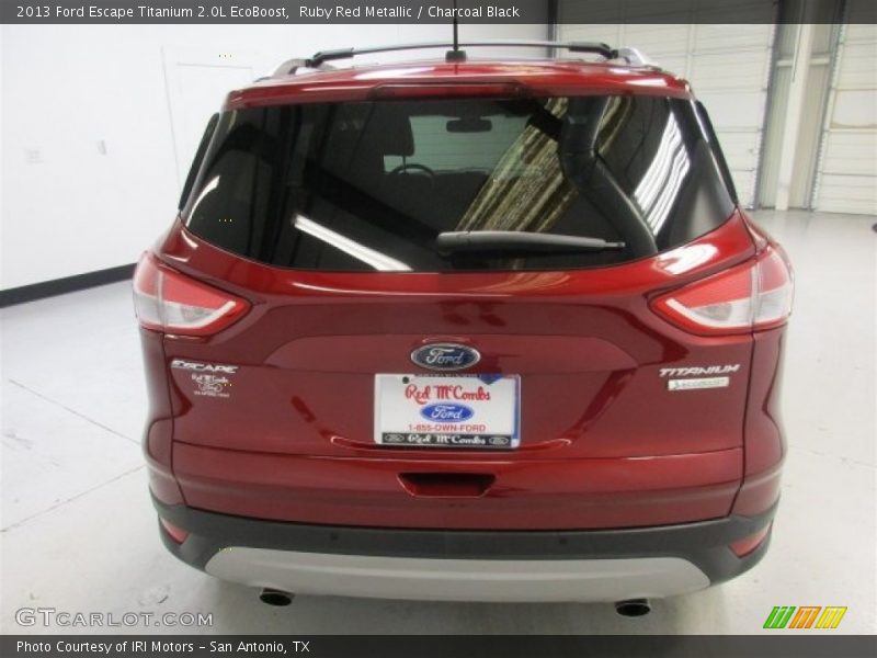 Ruby Red Metallic / Charcoal Black 2013 Ford Escape Titanium 2.0L EcoBoost
