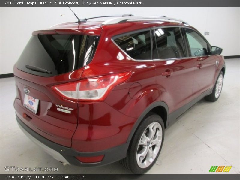 Ruby Red Metallic / Charcoal Black 2013 Ford Escape Titanium 2.0L EcoBoost