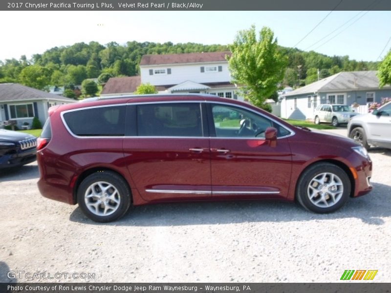 Velvet Red Pearl / Black/Alloy 2017 Chrysler Pacifica Touring L Plus