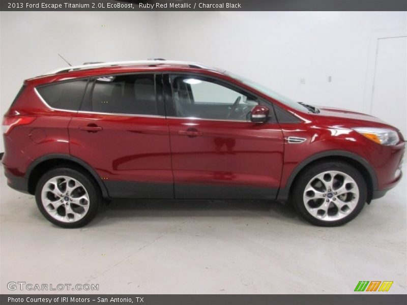 Ruby Red Metallic / Charcoal Black 2013 Ford Escape Titanium 2.0L EcoBoost