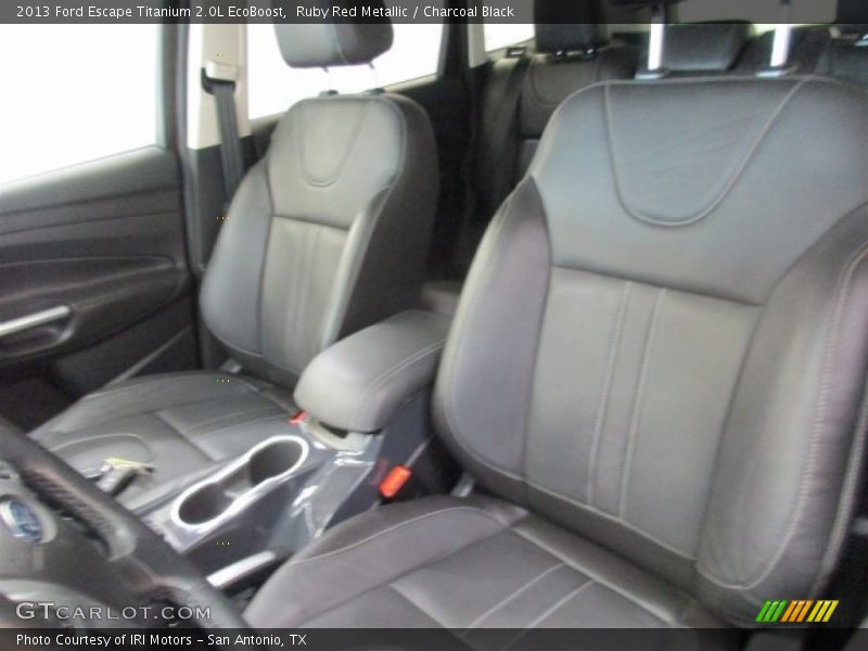 Ruby Red Metallic / Charcoal Black 2013 Ford Escape Titanium 2.0L EcoBoost