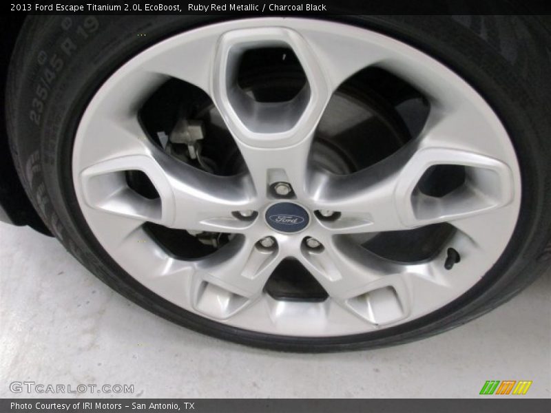 Ruby Red Metallic / Charcoal Black 2013 Ford Escape Titanium 2.0L EcoBoost