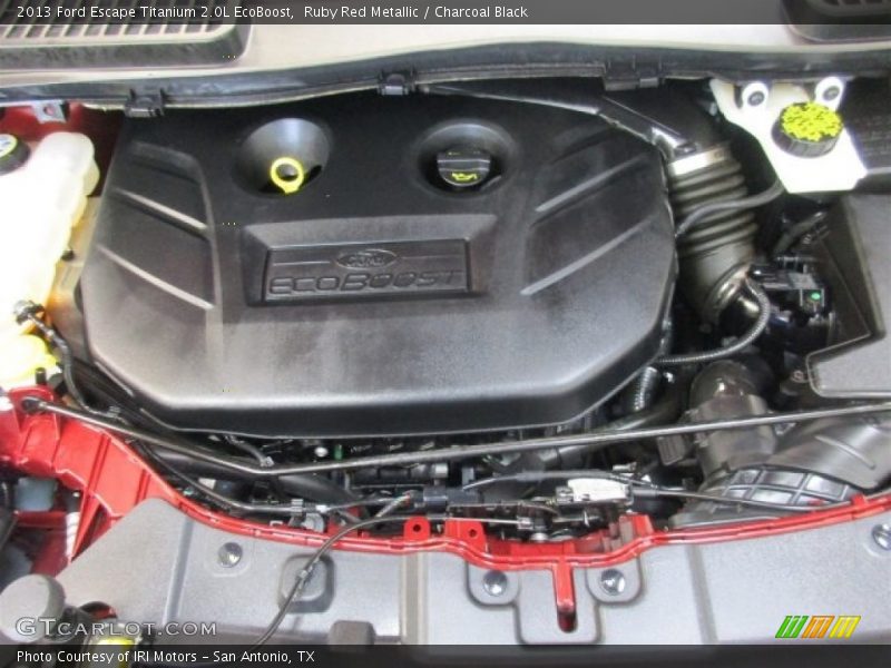 Ruby Red Metallic / Charcoal Black 2013 Ford Escape Titanium 2.0L EcoBoost