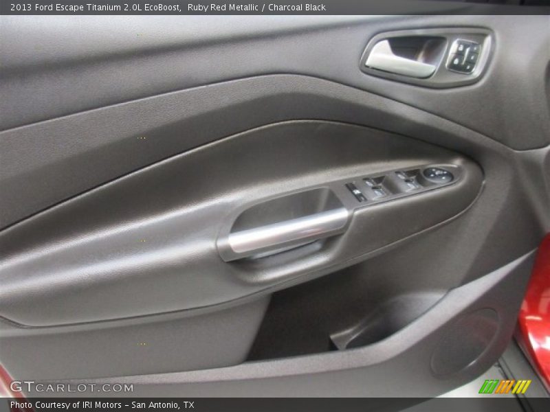 Ruby Red Metallic / Charcoal Black 2013 Ford Escape Titanium 2.0L EcoBoost