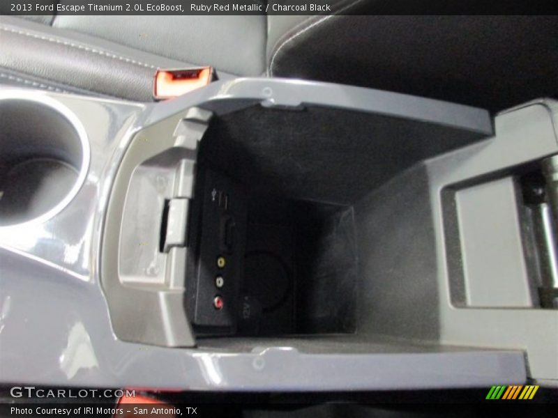 Ruby Red Metallic / Charcoal Black 2013 Ford Escape Titanium 2.0L EcoBoost