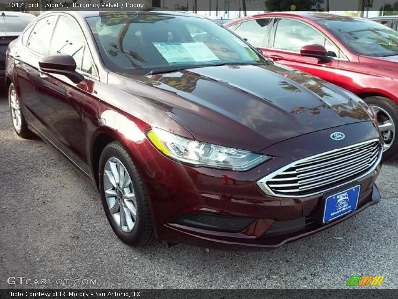 Burgundy Velvet / Ebony 2017 Ford Fusion SE