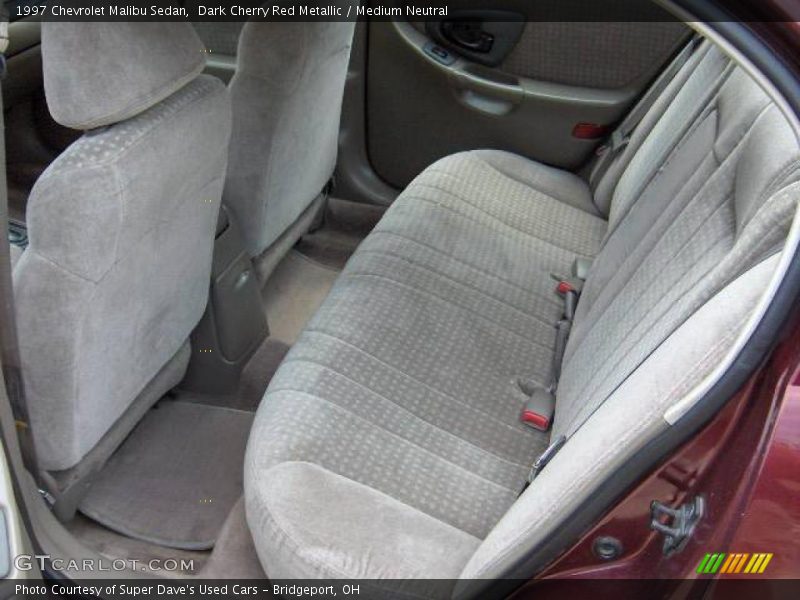 Dark Cherry Red Metallic / Medium Neutral 1997 Chevrolet Malibu Sedan