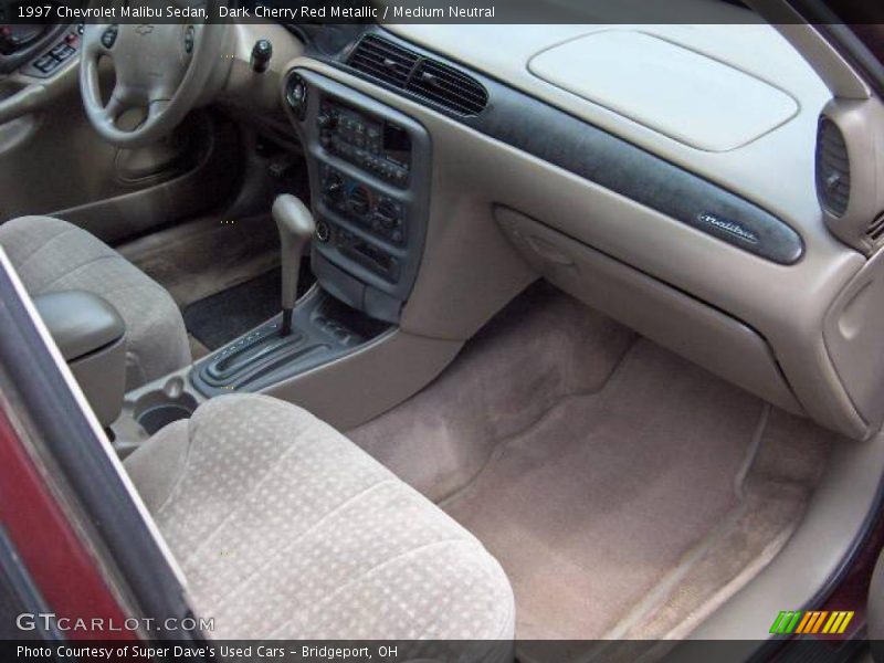 Dark Cherry Red Metallic / Medium Neutral 1997 Chevrolet Malibu Sedan