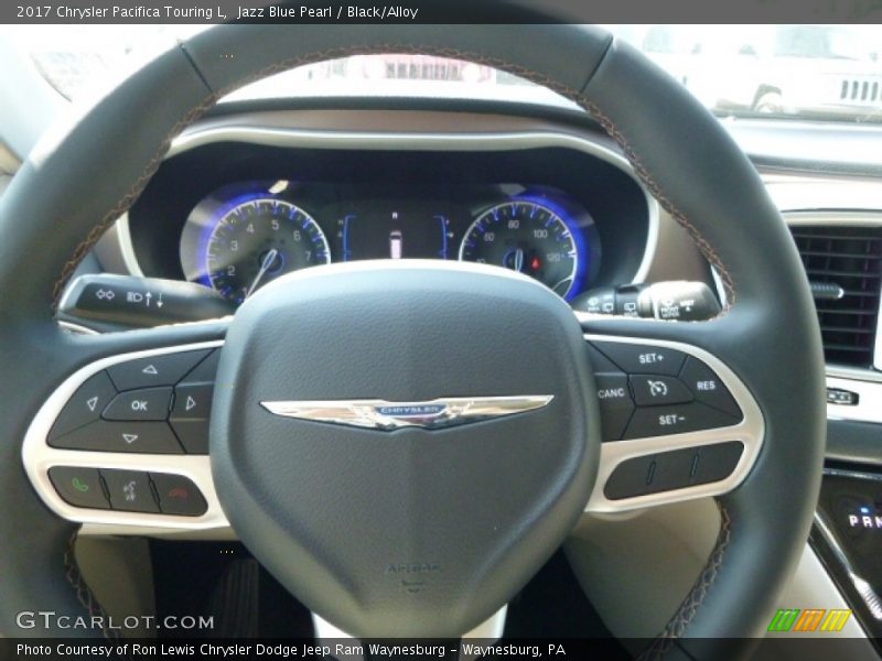 Jazz Blue Pearl / Black/Alloy 2017 Chrysler Pacifica Touring L