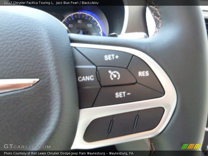 Jazz Blue Pearl / Black/Alloy 2017 Chrysler Pacifica Touring L