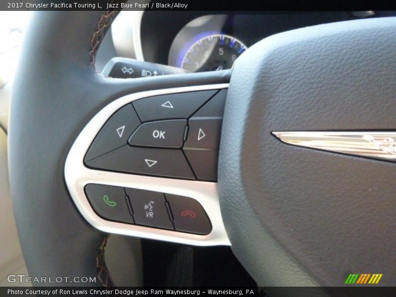Jazz Blue Pearl / Black/Alloy 2017 Chrysler Pacifica Touring L