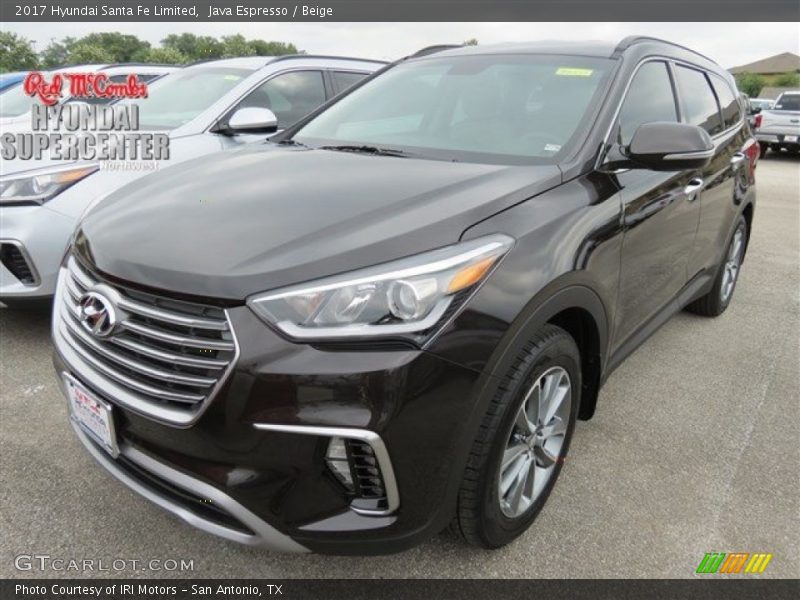 Java Espresso / Beige 2017 Hyundai Santa Fe Limited